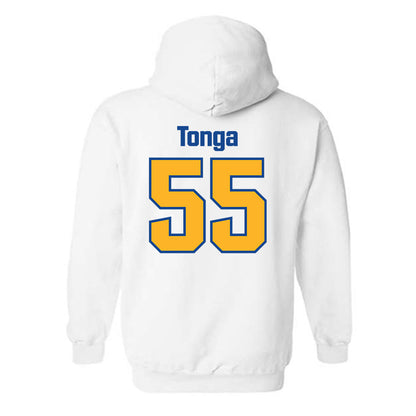 SJSU - NCAA Football : Jordan Tonga - Classic Shersey Hooded Sweatshirt-1