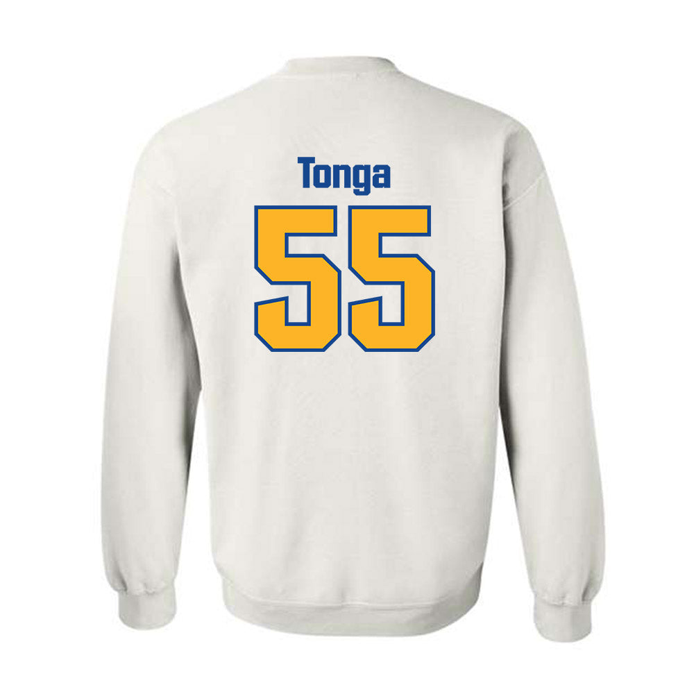 SJSU - NCAA Football : Jordan Tonga - Classic Shersey Crewneck Sweatshirt-1