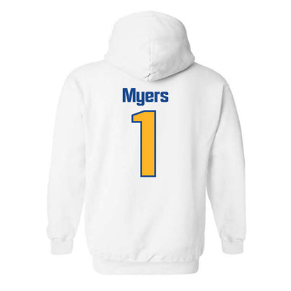 SJSU - NCAA Men's Basketball : Adrian Myers - Classic Shersey Hooded Sweatshirt-1