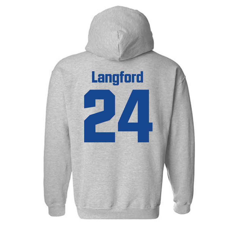 SJSU - NCAA Men's Basketball : Douglas Langford - Classic Shersey Hooded Sweatshirt-1