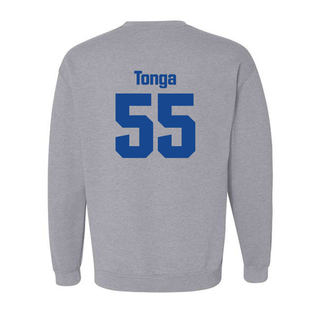 SJSU - NCAA Football : Jordan Tonga - Classic Shersey Crewneck Sweatshirt-1