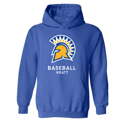 SJSU - NCAA Baseball : Spencer Kratt - Classic Fashion Shersey Hooded Sweatshirt-0