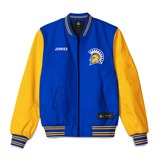 SJSU - NCAA Women's Gymnastics : kaviana jurries - Bomber Jacket-0