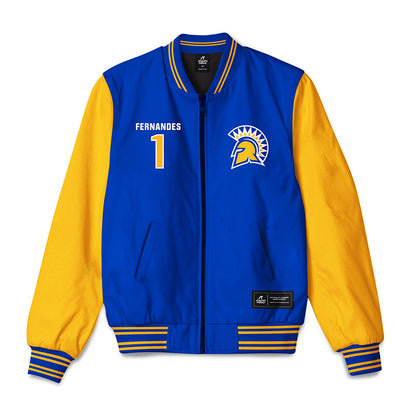 SJSU - NCAA Baseball : Alex Fernandes - Bomber Jacket-0