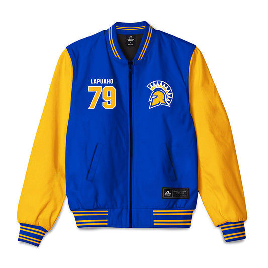SJSU - NCAA Football : Peseti Lapuaho - Bomber Jacket-0