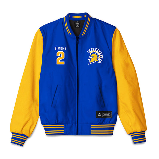 SJSU - NCAA Women's Basketball : McKenna Simons - Bomber Jacket-0
