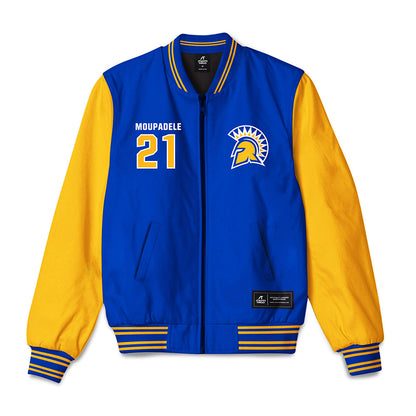 SJSU - NCAA Men's Basketball : Japhet Moupadele - Bomber Jacket-0