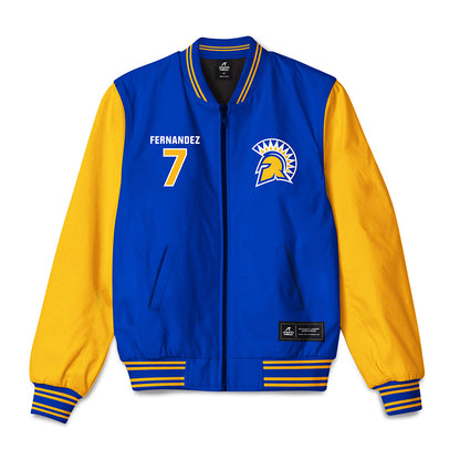 SJSU - NCAA Men's Soccer : Angel Fernandez - Bomber Jacket-0