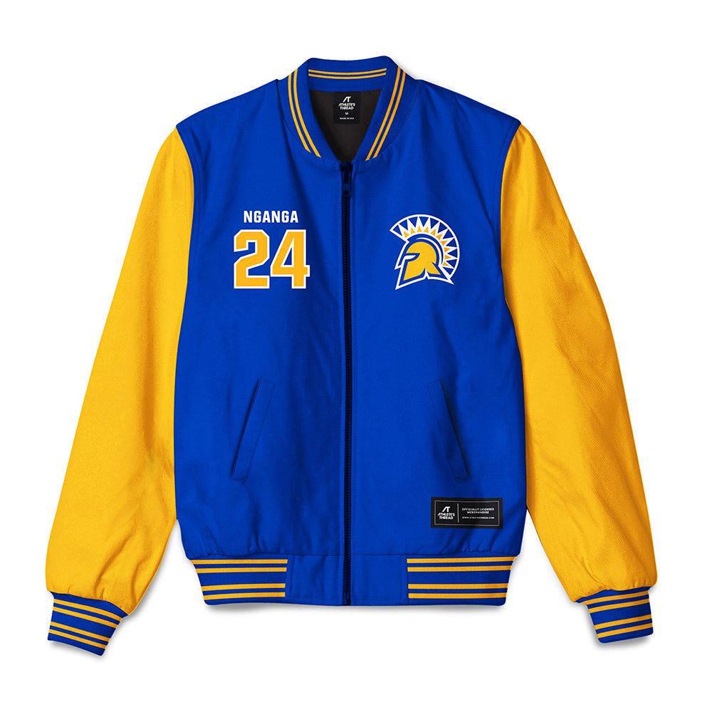SJSU - NCAA Men's Basketball : Sadraque Nganga - Bomber Jacket-0
