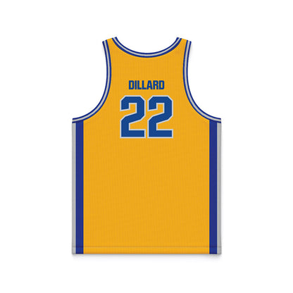 SJSU - NCAA Women's Basketball : Kaliyah Dillard - Gold Basketball Jersey-1