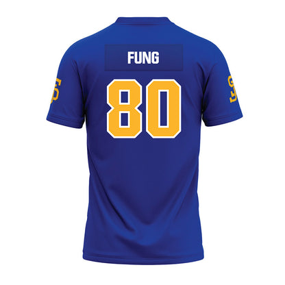 SJSU - NCAA Football : Jeremiah Fung - Blue Premium Football Jersey-1