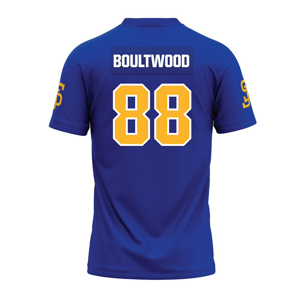 SJSU - NCAA Football : Ryan Boultwood - Blue Premium Football Jersey-1