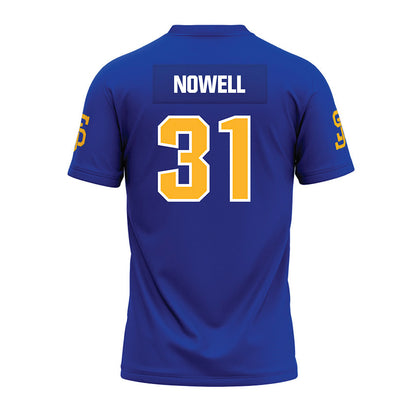 SJSU - NCAA Football : Hunter Nowell - Blue Premium Football Jersey-1