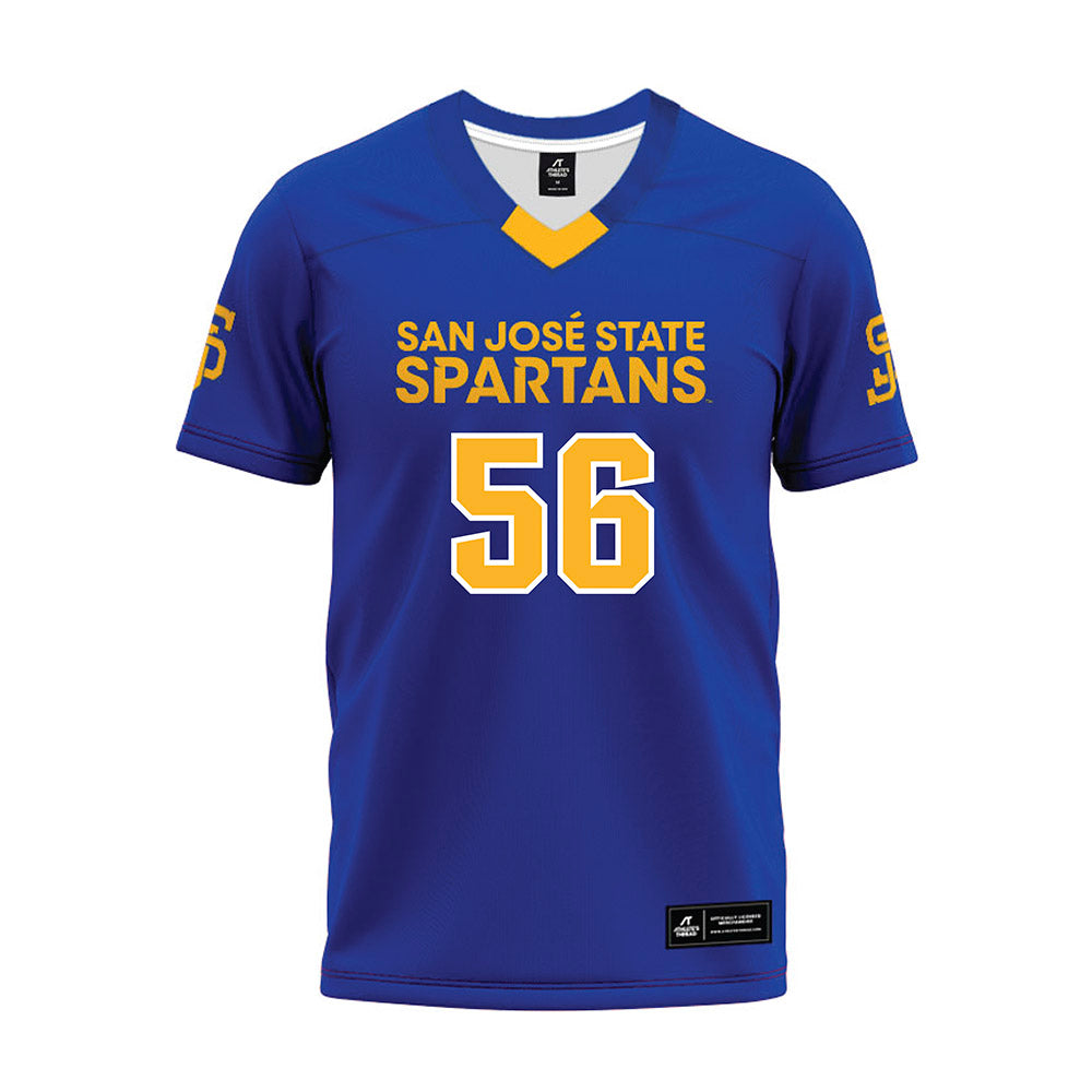 SJSU - NCAA Football : Simeon Afalava - Blue Premium Football Jersey-0