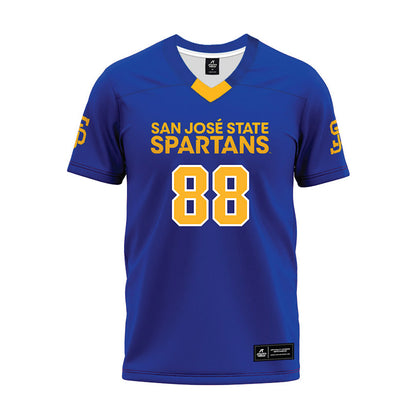 SJSU - NCAA Football : Ryan Boultwood - Blue Premium Football Jersey-0