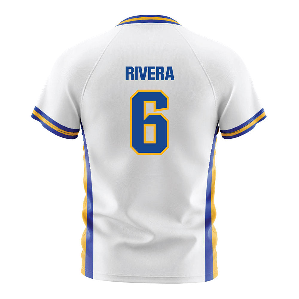 SJSU - NCAA Men's Soccer : Gilberto Rivera - White Soccer Jersey-1