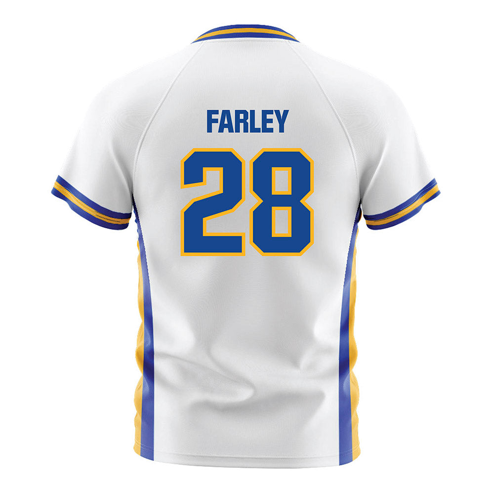 SJSU - NCAA Men's Soccer : Colin Farley - White Soccer Jersey-1