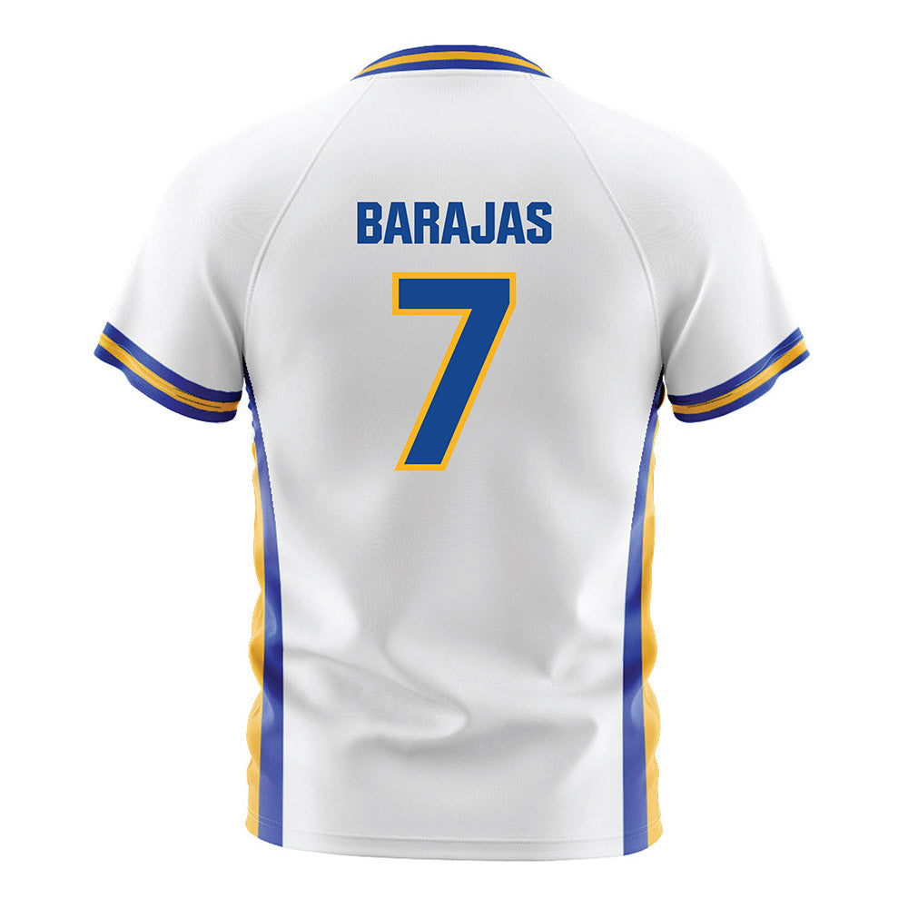 SJSU - NCAA Men's Soccer : Jarette Barajas - White Soccer Jersey-1