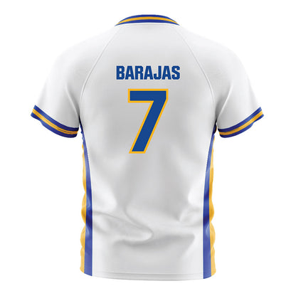 SJSU - NCAA Men's Soccer : Jarette Barajas - White Soccer Jersey-1