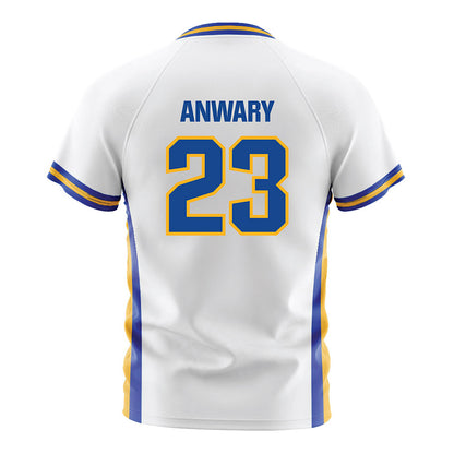 SJSU - NCAA Men's Soccer : Amir Anwary - White Soccer Jersey-1