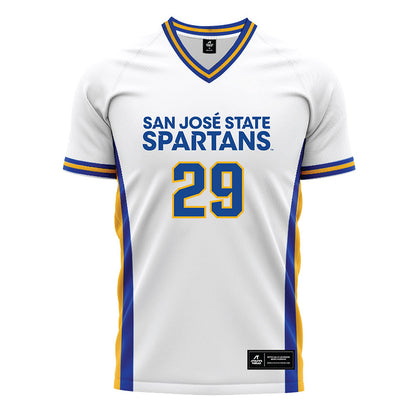 SJSU - NCAA Men's Soccer : Tomislav Jozinovic - White Soccer Jersey-0
