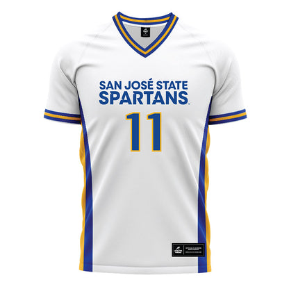 SJSU - NCAA Men's Soccer : Jordi Tortell - White Soccer Jersey-0