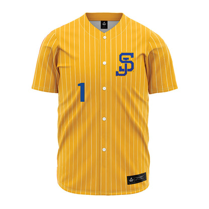 SJSU - NCAA Baseball : Alex Fernandes - Gold Jersey-0
