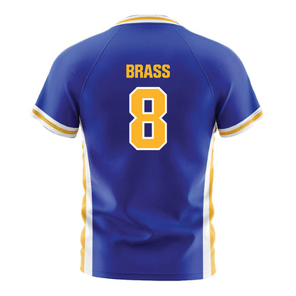 SJSU - NCAA Women's Soccer : Joliye Brass - Royal Soccer Jersey-1