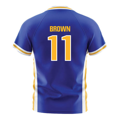 SJSU - NCAA Women's Soccer : Keely Brown - Royal Soccer Jersey-1