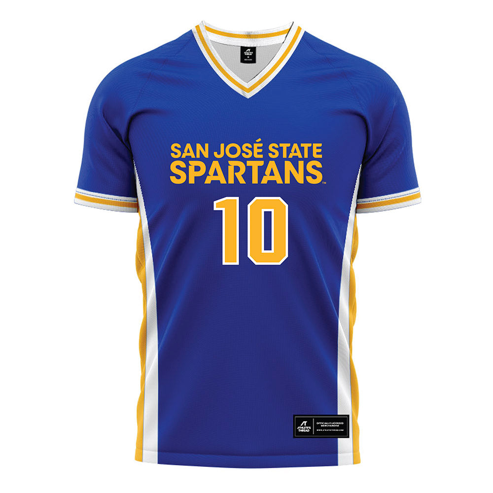 SJSU - NCAA Women's Soccer : Lillyana Rodriguez - Royal Soccer Jersey-0