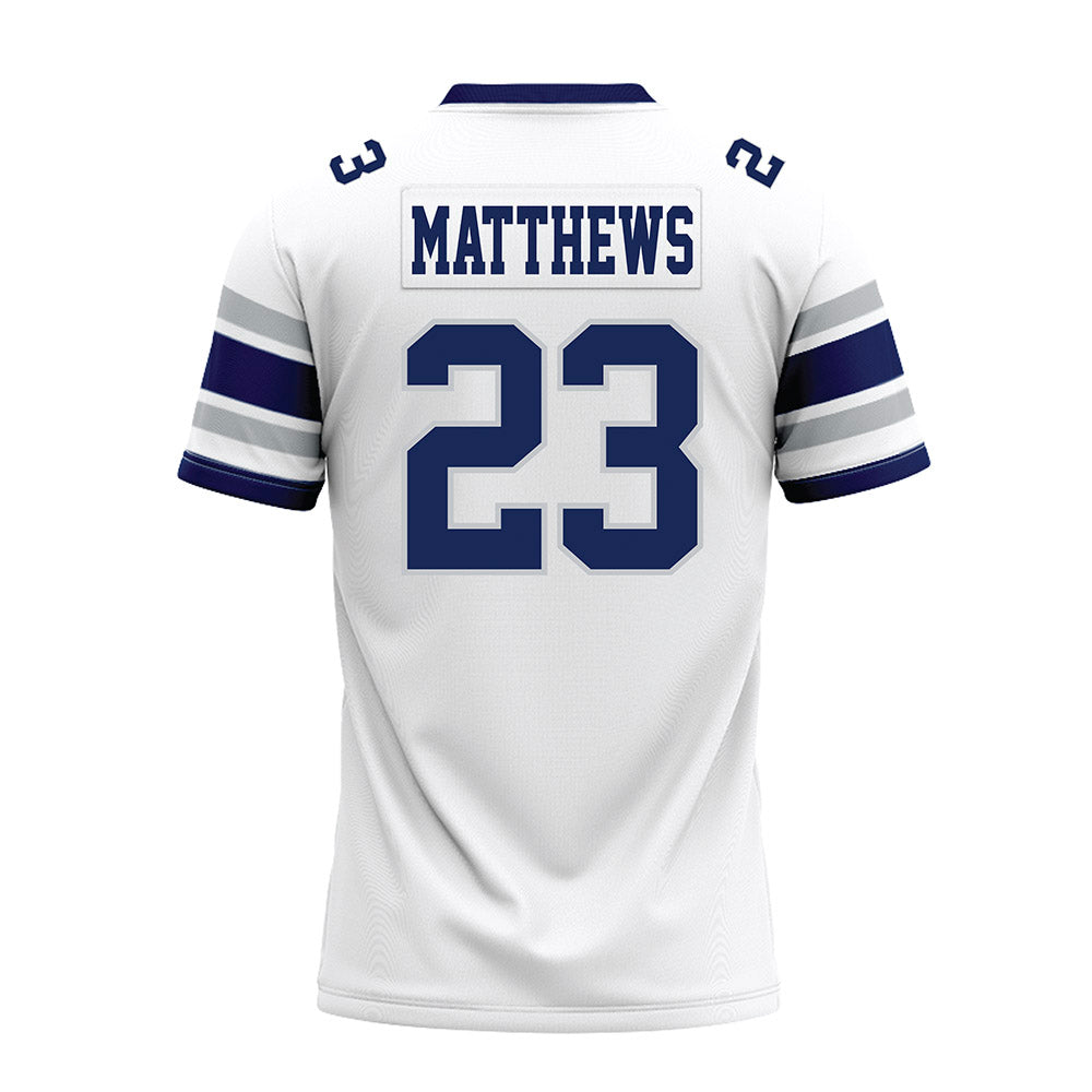 Rice - NCAA Football : Payton Matthews - White Premium Football Jersey-1