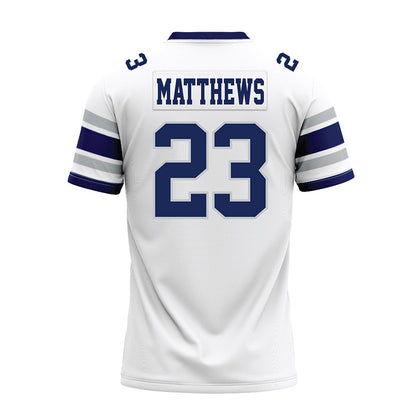 Rice - NCAA Football : Payton Matthews - White Premium Football Jersey-1