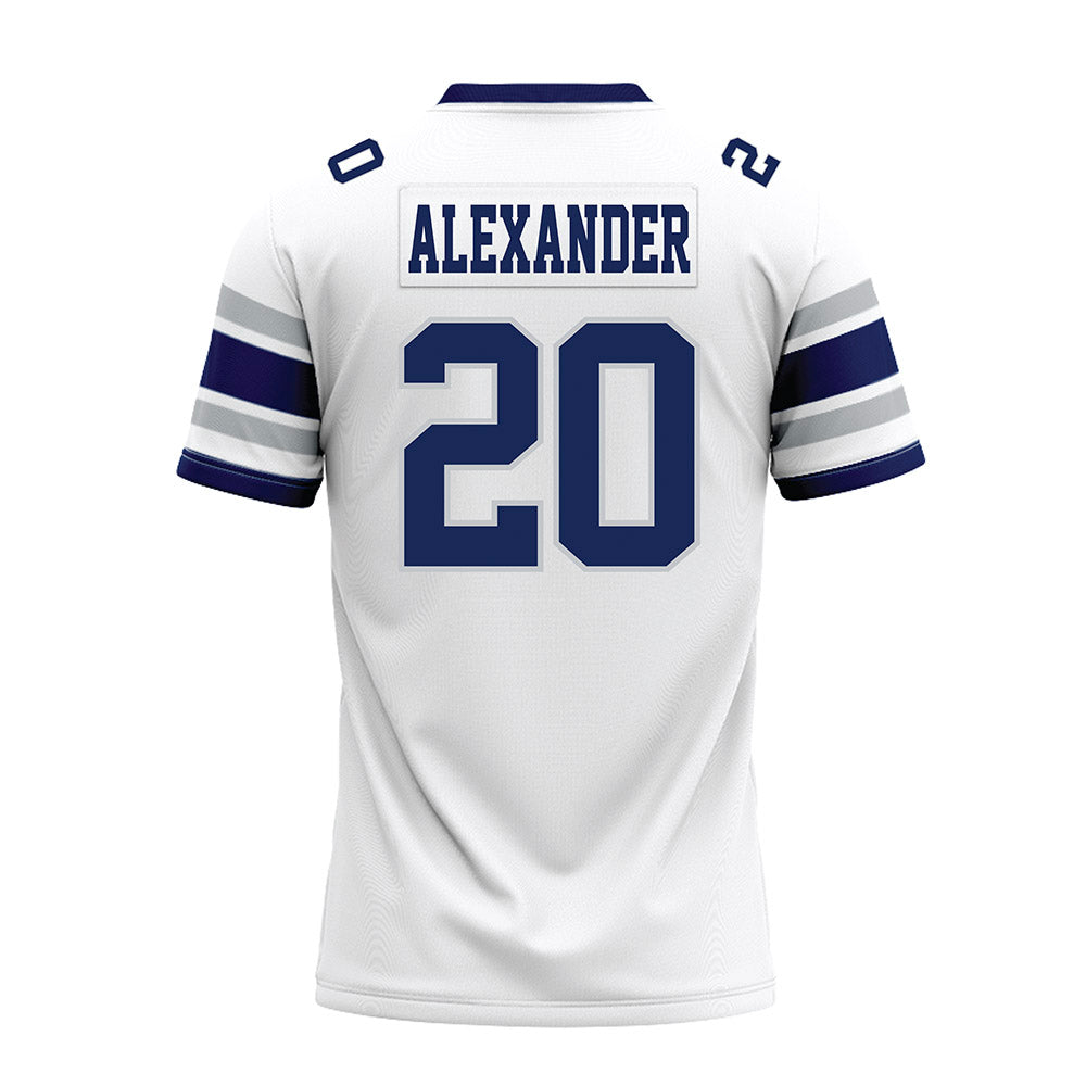 Rice - NCAA Football : Daelen Alexander - White Premium Football Jersey