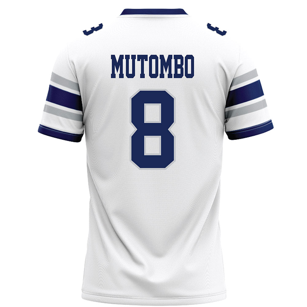 Rice - NCAA Football : Joseph Mutombo - White Football Jersey-1