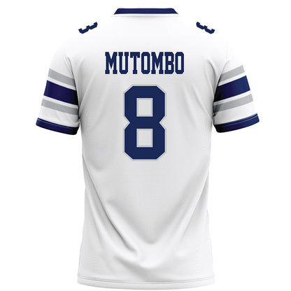 Rice - NCAA Football : Joseph Mutombo - White Football Jersey-1
