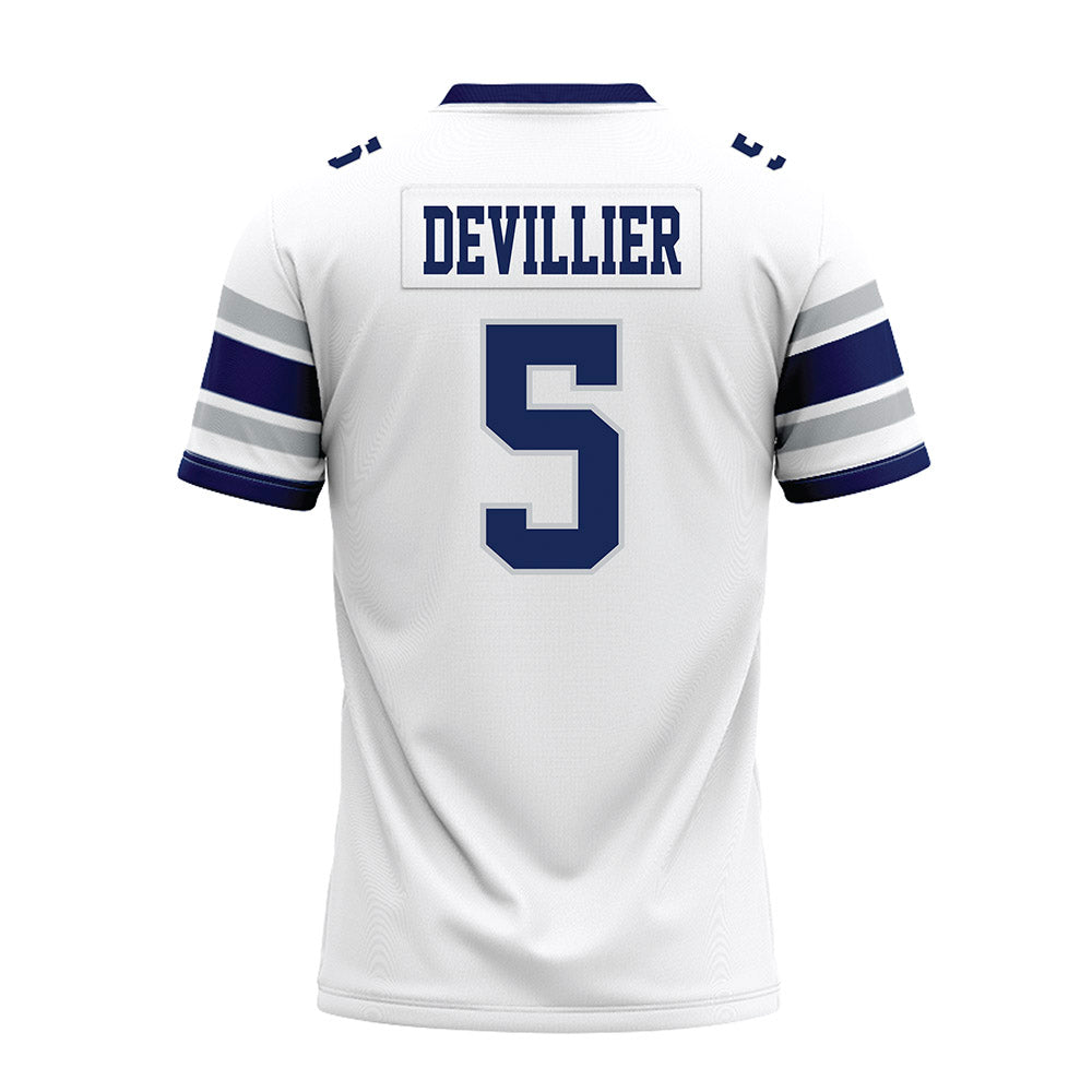 Rice - NCAA Football : Drew Devillier - White Premium Football Jersey-1