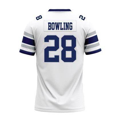 Rice - NCAA Football : Shepherd Bowling - White Premium Football Jersey