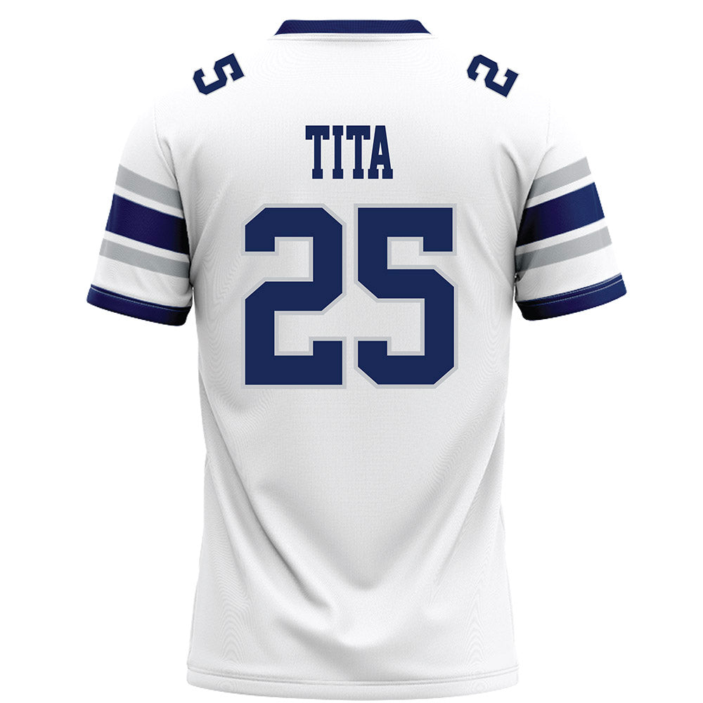 Rice - NCAA Football : Blaise Tita - White Football Jersey-1
