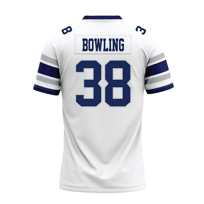Rice - NCAA Football : Shepherd Bowling - White Premium Football Jersey-1