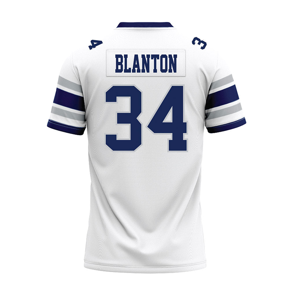 Rice - NCAA Football : Kaleb Blanton - White Premium Football Jersey-1