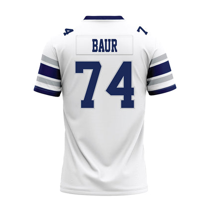 Rice - NCAA Football : Brad Baur - White Premium Football Jersey