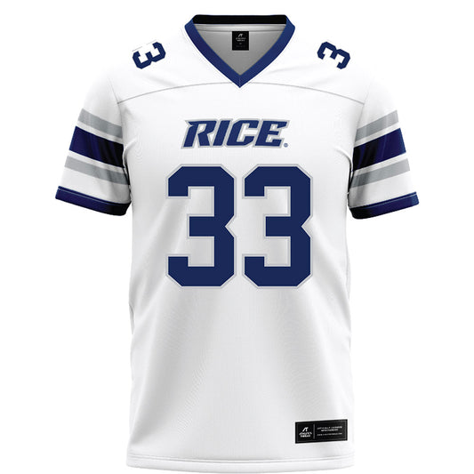 Rice - NCAA Football : Myron Morrison - White Football Jersey