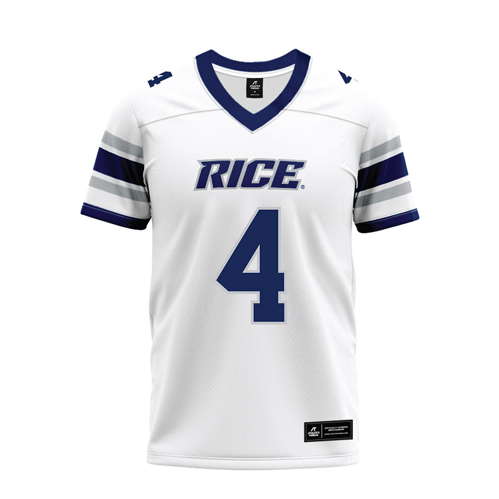 Rice - NCAA Football : Colin Giffen - White Premium Football Jersey