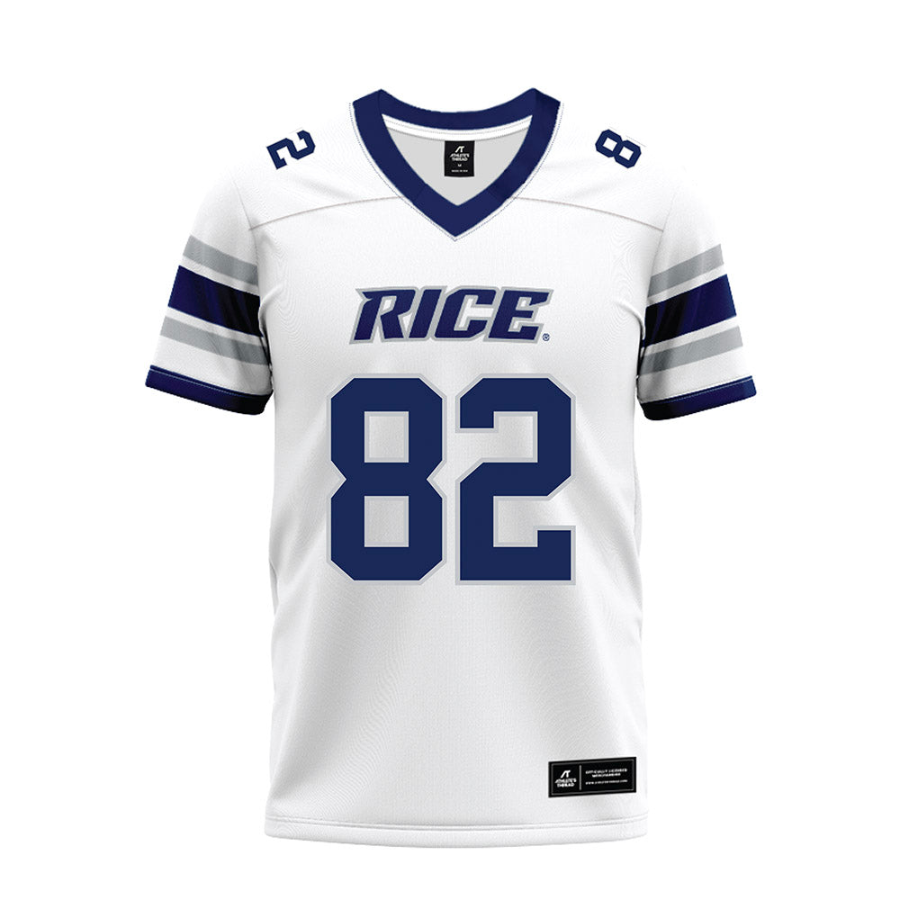 Rice - NCAA Football : Alexander Scherle - White Premium Football Jersey-0
