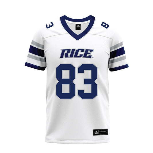 Rice - NCAA Football : Alexander Scherle - White Premium Football Jersey