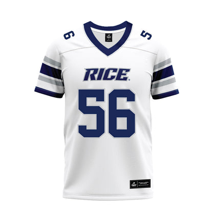 Rice - NCAA Football : Nate Bledsoe - White Premium Football Jersey