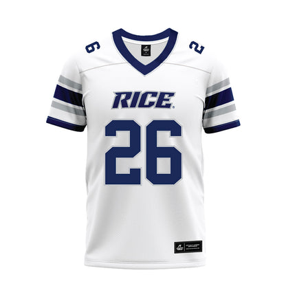 Rice - NCAA Football : Christian Francisco - White Premium Football Jersey