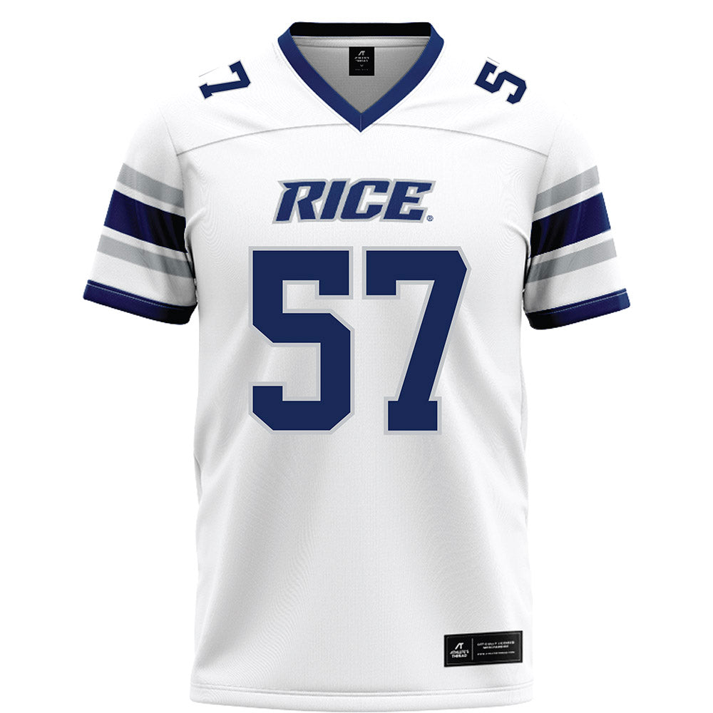 Rice - NCAA Football : Aquantis Clemmons - White Football Jersey-0