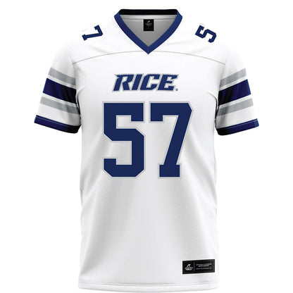 Rice - NCAA Football : Aquantis Clemmons - White Football Jersey-0