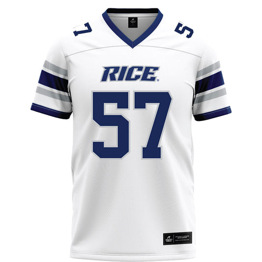 Rice - NCAA Football : Aquantis Clemmons - White Football Jersey-0